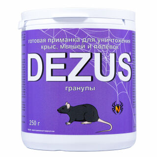Dezus (Дезус) приманка от грызунов, крыс и мышей (гранулы), 250 г DEZUS