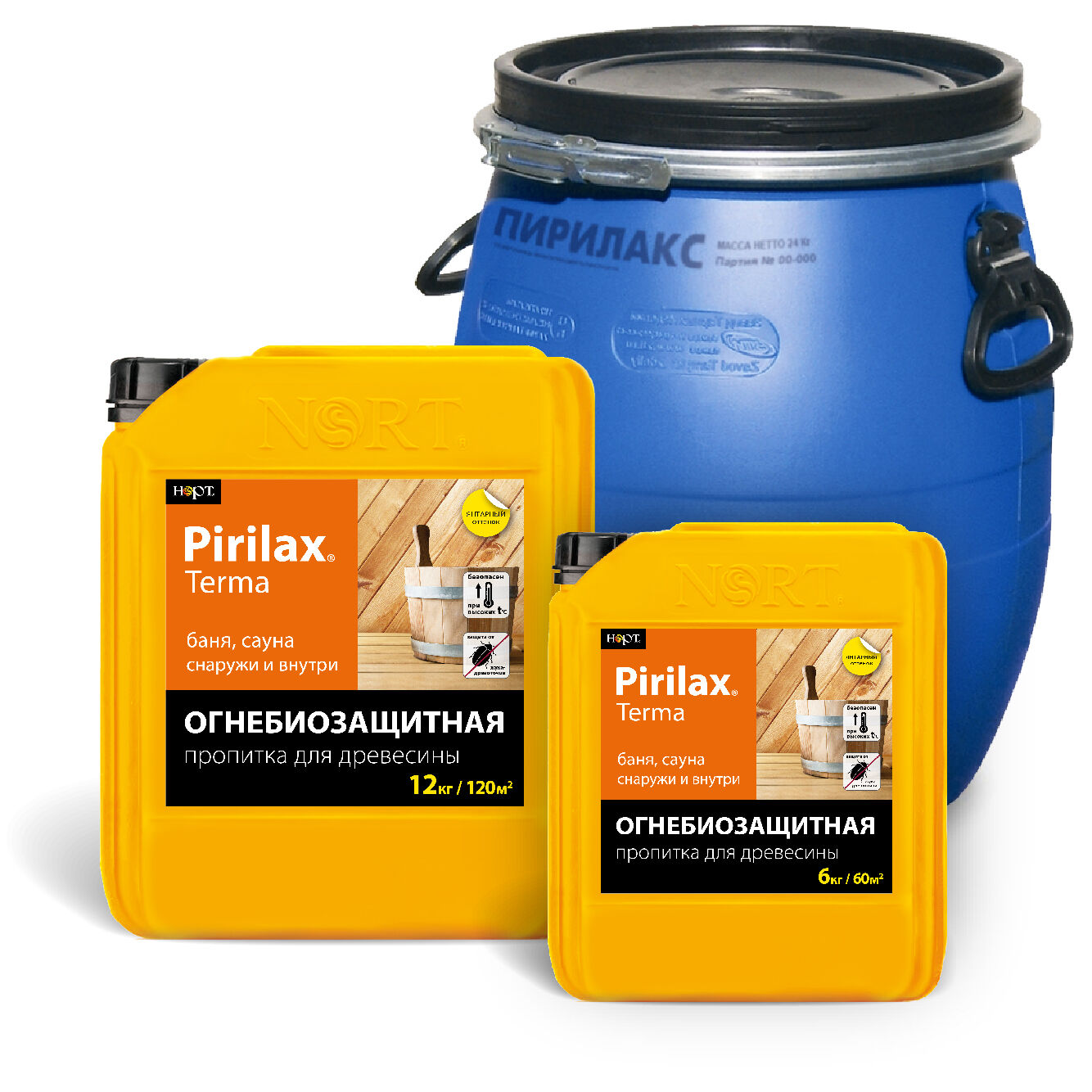 Пирилакс-Терма пропитка-антисептик огнезащитная для древесины Pirilax®-Terma