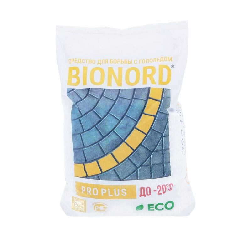 Реагент противогололедный Bionord Pro Plus гранулы до -20 С мешок 23 кг