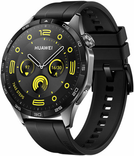 Умные часы Huawei Watch GT 4 PNX-B19, 55020BGT, Black Fluoroelastomer Watch GT 4 PNX-B19 55020BGT Black Fluoroelastomer