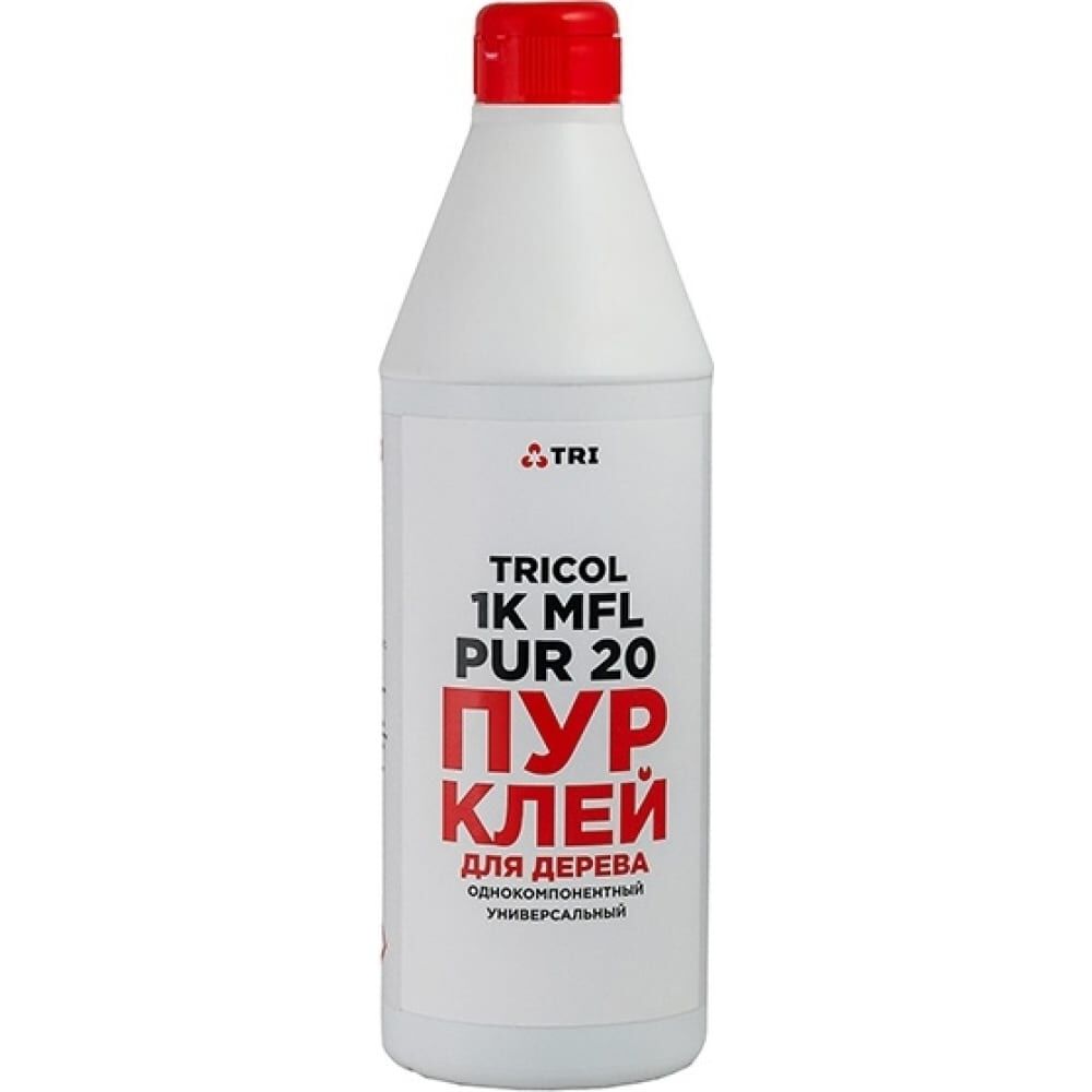 Клей полиуретановый для дерева TRICOL 1K MFL PUR.20 (бутылка 0,5 кг)