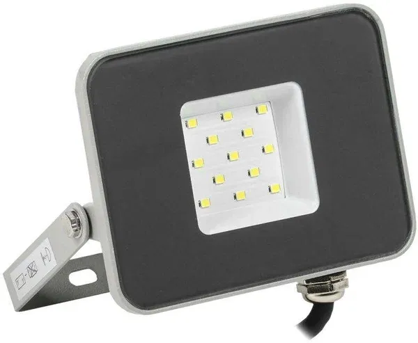 Прожектор светодиодный СДО 07-10 LED 10 Вт IP65 6500К серый ИЭК LPDO701-10-K03