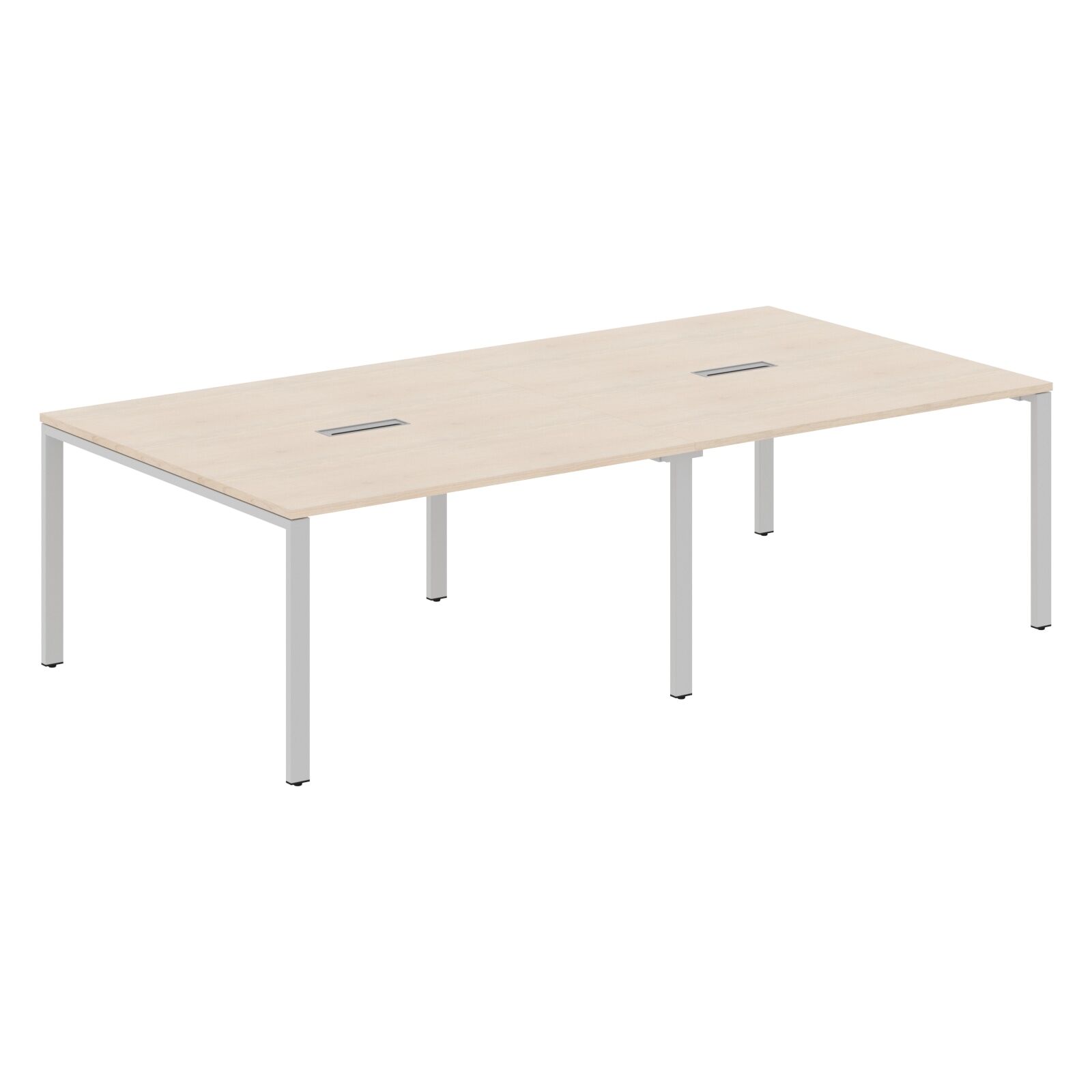 Конференц-стол "Xten-S60" Skyland Бук Тиара/Серебро (арт. XS6SCT 2714) 2720х1406х750 мм