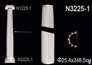 Полуколонна N3225-1 Коллекция Перфект полиуретан 