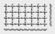 Сетка сложно-рифленая для грохота СР 30х30х6 ст.70 ГОСТ 3306-88