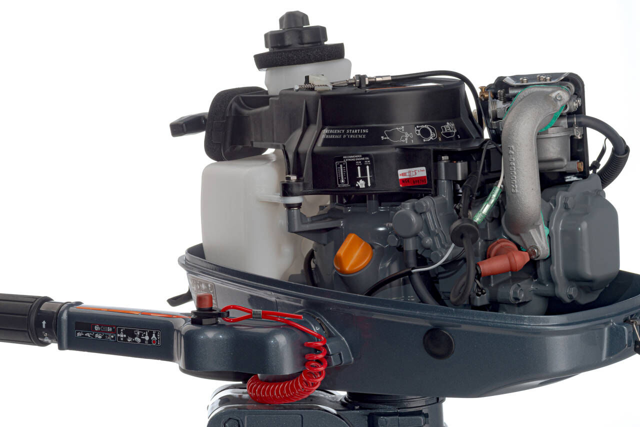Лодочный мотор 4х-тактный Mikatsu MF5FHS внешний топливный бак 12 л 8