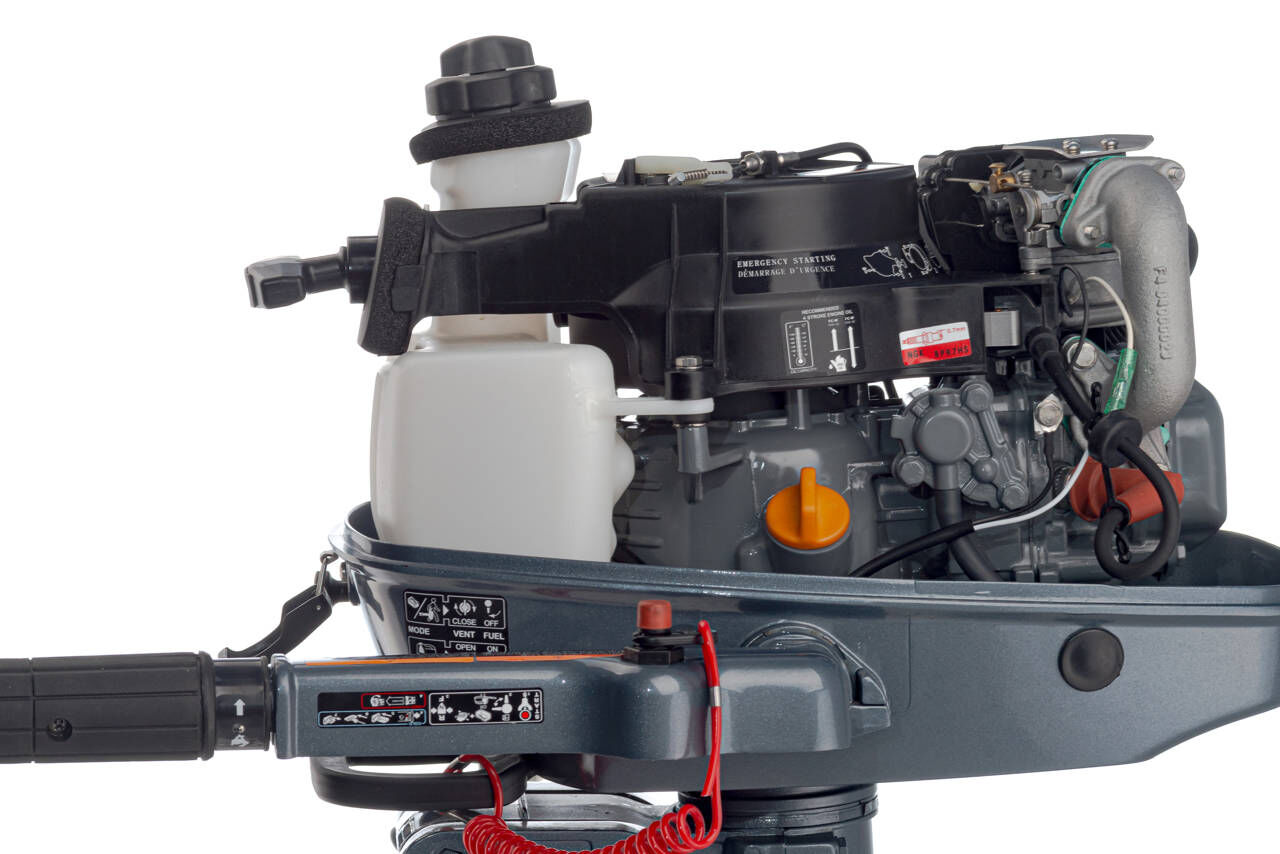 Лодочный мотор 4х-тактный Mikatsu MF5FHS внешний топливный бак 12 л 9