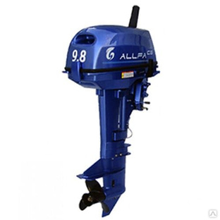 Лодочный мотор 2х-тактный Allfa CGT9.8 blue #1