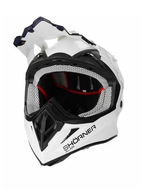 Шлем мото кроссовый SHORNER MX801 белый Shorner