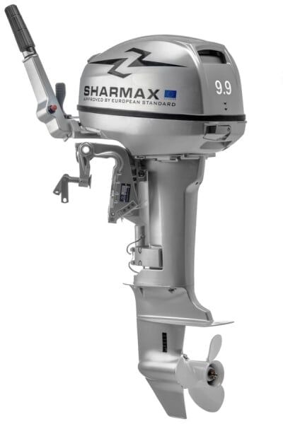 Лодочный мотор 2х-тактный Sharmax SM9.9HS 1