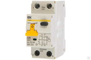 Автоматический выключатель дифференциального тока MAD22-5-025-C-30, АВДТ32 C25, (шт.) 