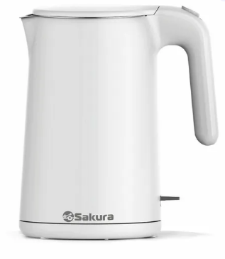 Чайник SAKURA Premium SA-2169W, 1,5л, жемчужный