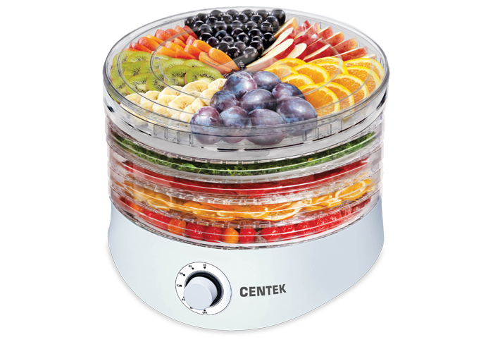 Сушилка электрическая для овощей и фруктов Centek-CT1657, 5 поддонов 1