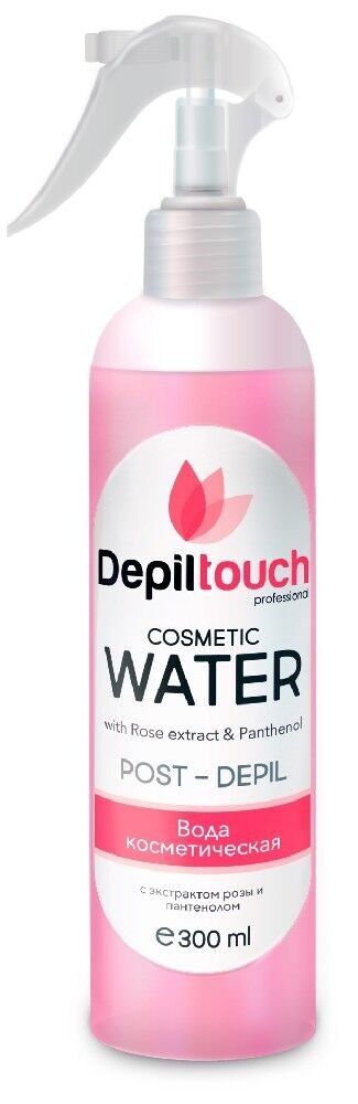 Вода косметическая Depil touch после депиляции с распылителем РОЗА (300 мл)