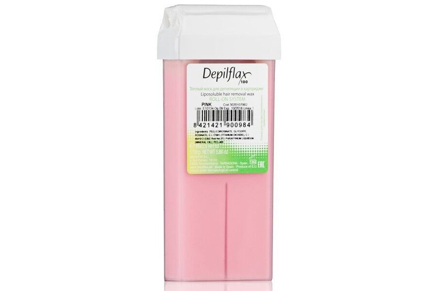Воск в картридже DepilFlax РОЗОВЫЙ - СЛИВОЧНЫЙ creamy pink 110 г (Испания)