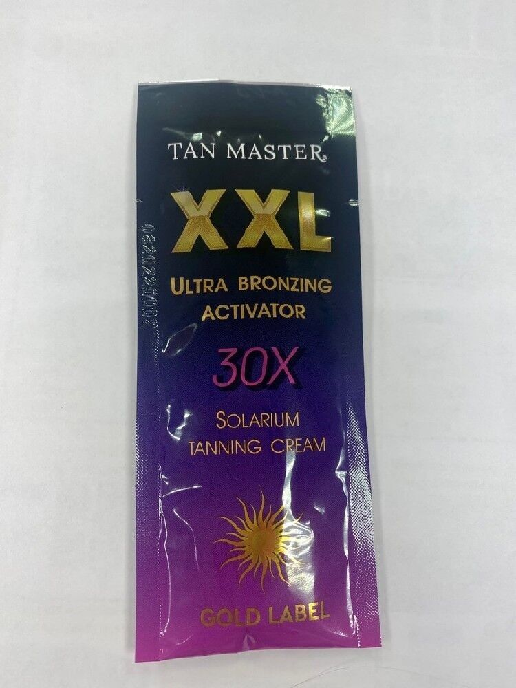 Крем для загара TanMaster XXL Ultra bronzing activator 30 бронзаторов с маслом розы, пантенолом 15 мл