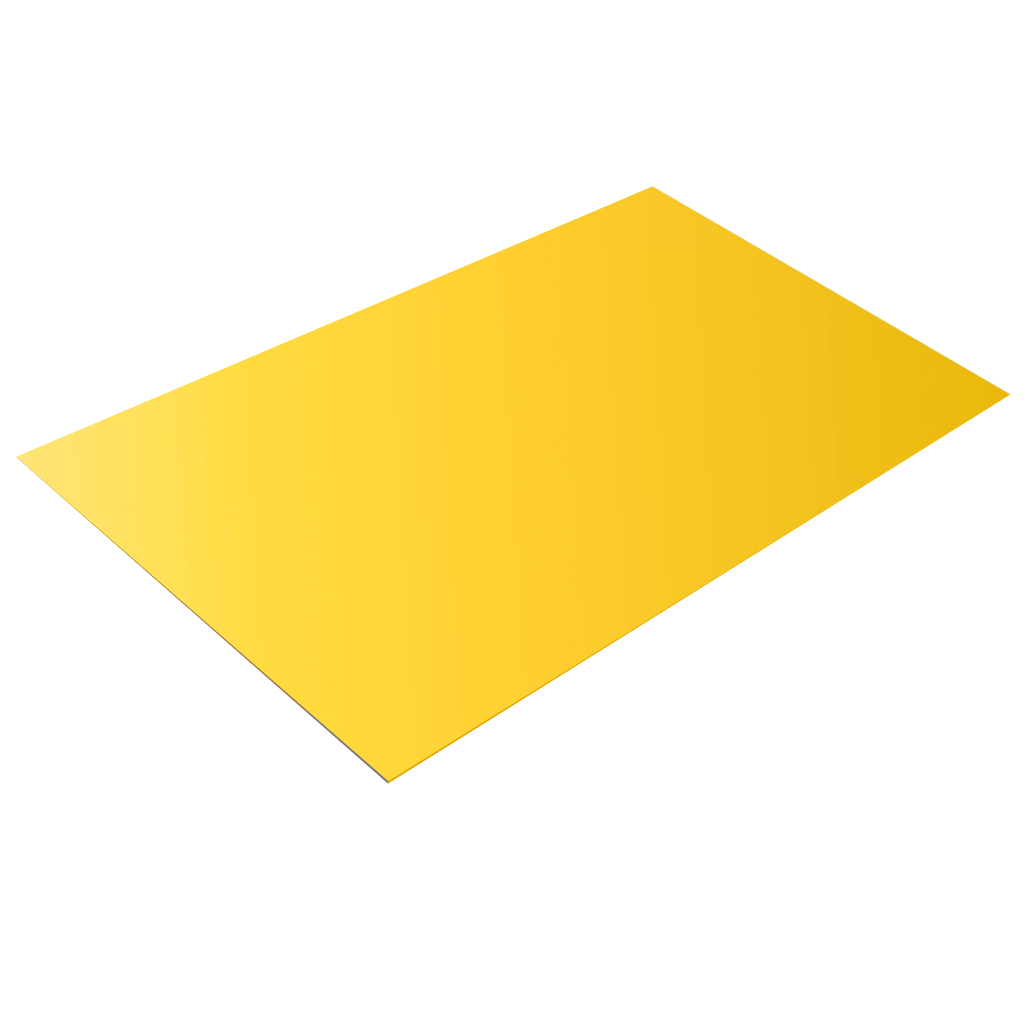 Плоский лист Желтый цинковый 0,65 мм Полиэстер Кровля Сервис