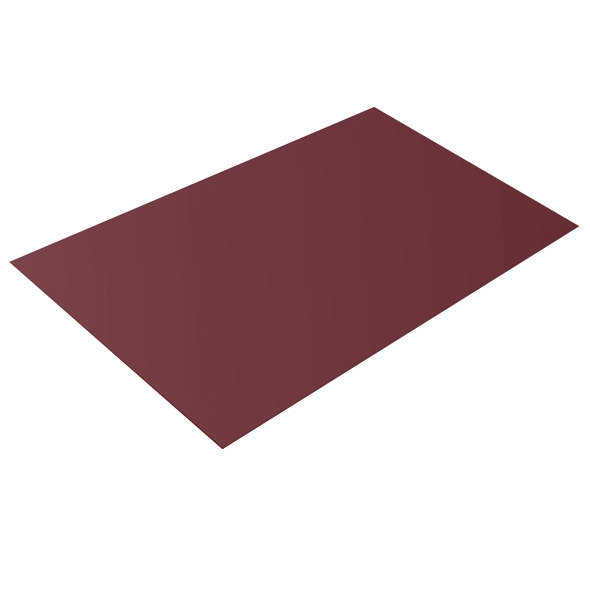 Плоский лист Красное вино 0,5 мм Полиэстер Кровля Сервис