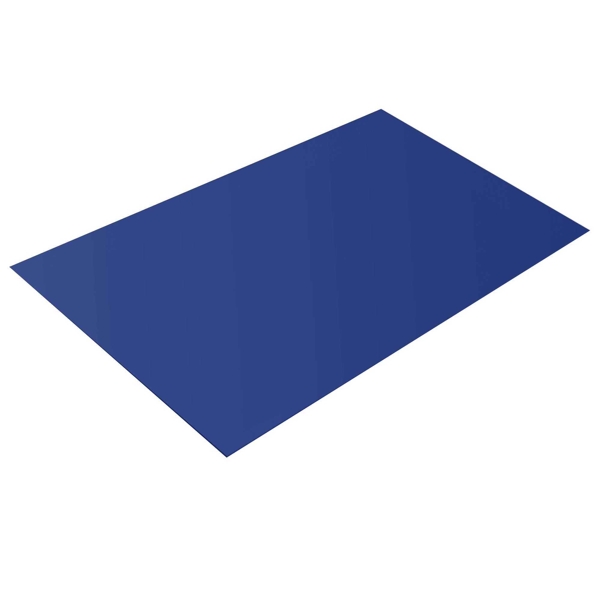 Плоский лист Ультрамаиново-синий 0,9 мм Полиэстер Кровля Сервис