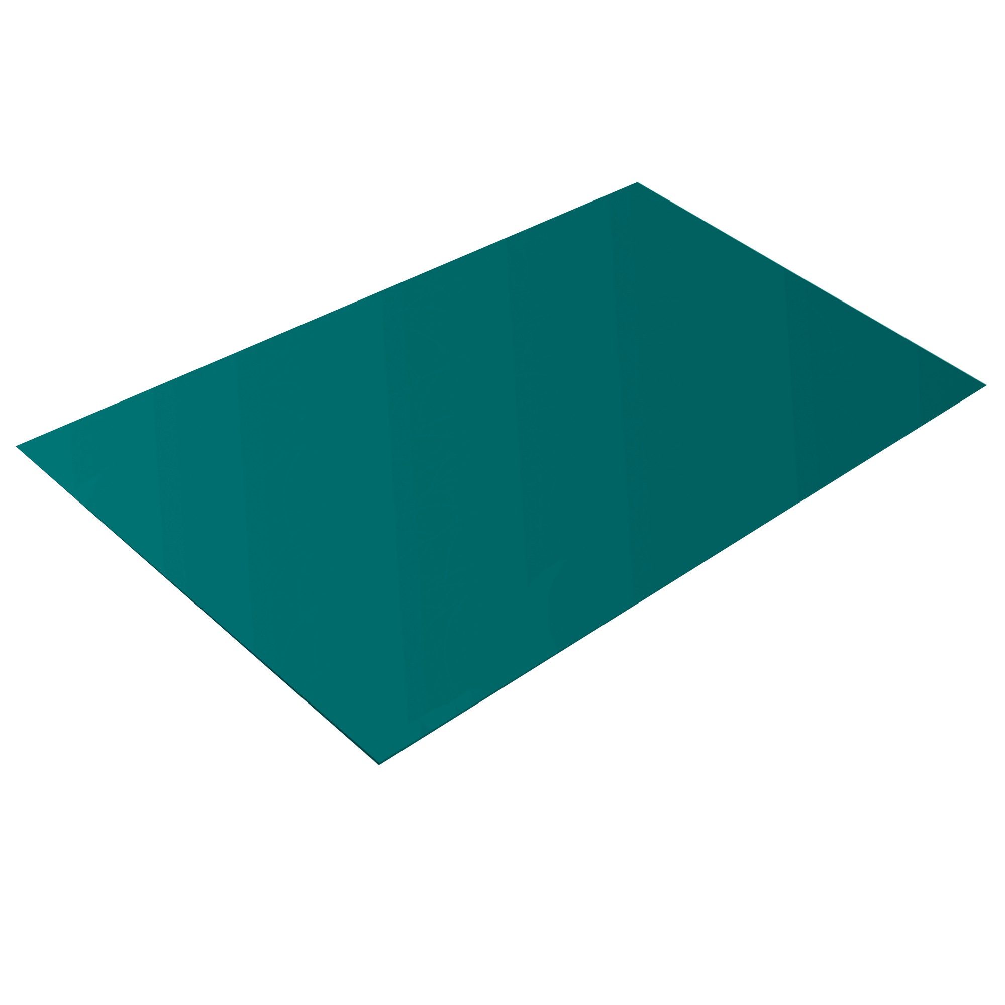 Плоский лист Водянисто-синий 0,9 мм Полиэстер Кровля Сервис