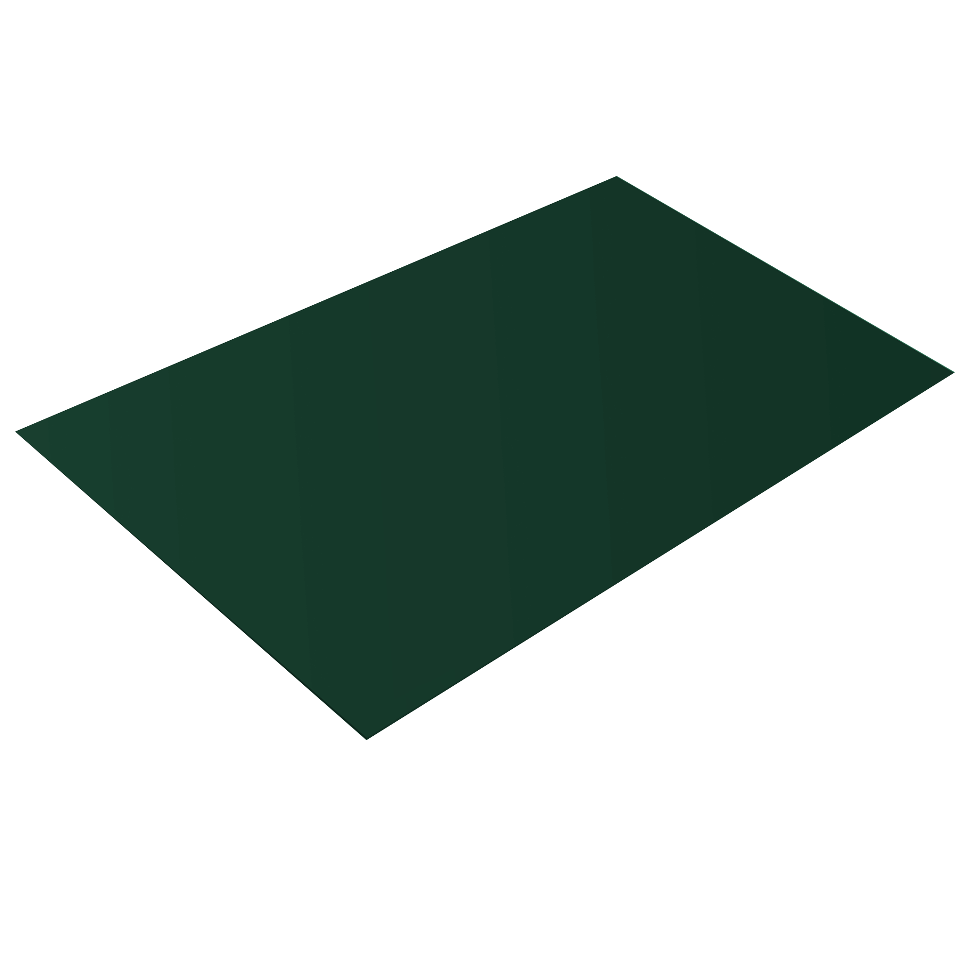 Плоский лист Зеленый хромовый 0,9 мм Полиэстер Кровля Сервис