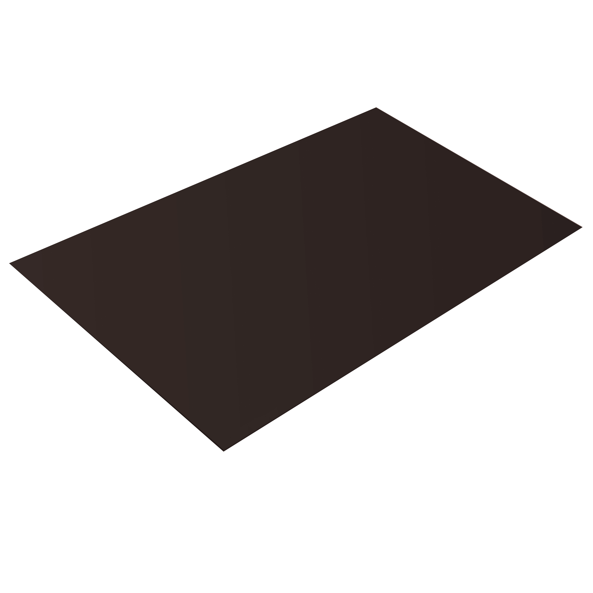 Плоский лист Шоколадно-глянцевый 0,45 мм Полиэстер Кровля Сервис