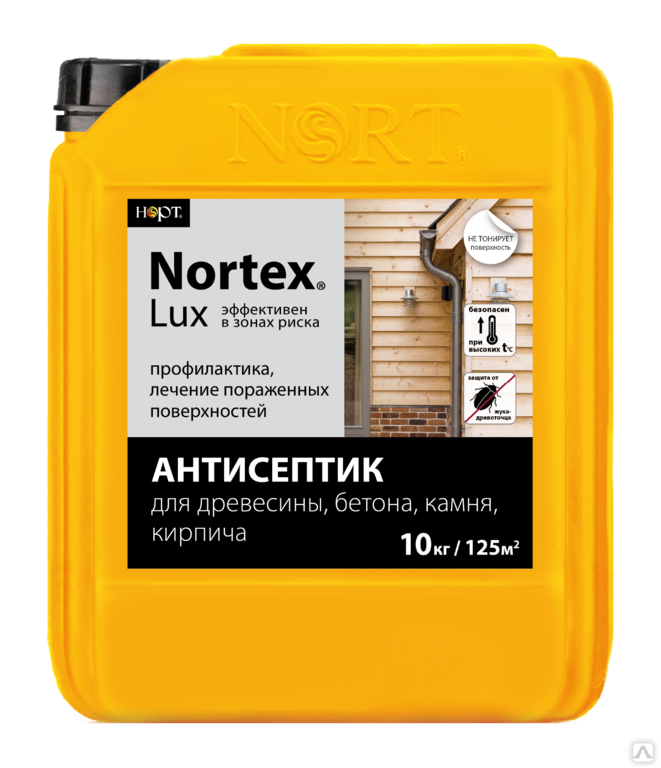 Пропитка "Нортекс-люкс" дезинфектор для бетона, древесины 5 кг