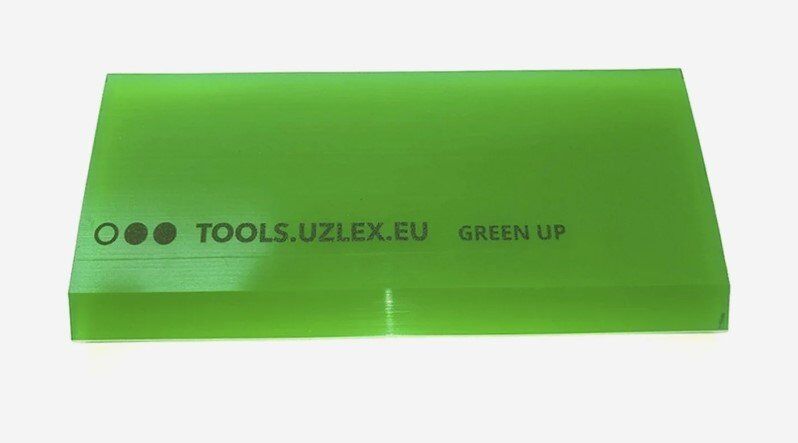 Ракель green Up средней жесткости для полиуретановых пленок 110*50*6 мм
