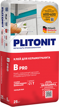 Клей с повышенной адгезией PLITONIT В PRO