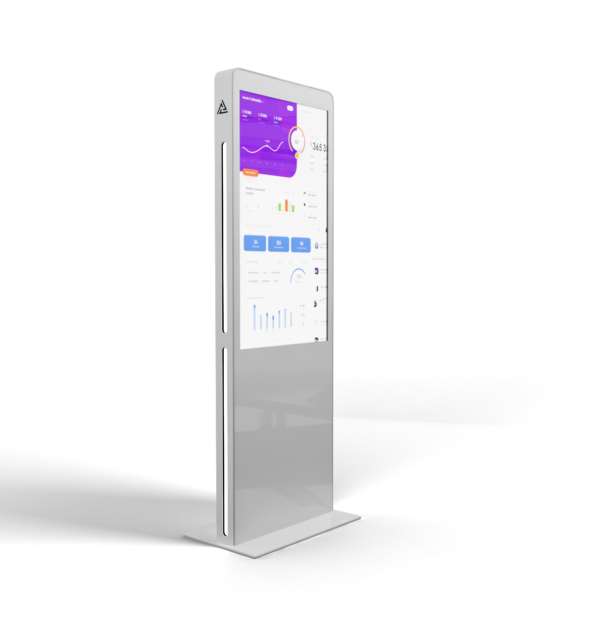 Интерактивный сенсорный киоск Black Glass Max 43" (с фасадным стеклом) (43 дюйма)