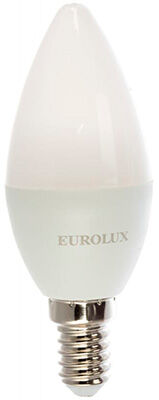 Лампа светодиодная Eurolux LL-E-C37-5W-230-4K-E14 (свеча 5Вт нейтр. Е14) белый
