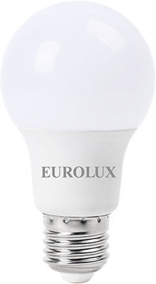 Лампа светодиодная Eurolux LL-E-A60-9W-230-4K-E27 (груша 9Вт нейтр. Е27) бе