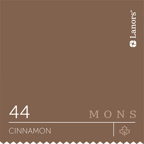 Краска для стен и потолка глубокоматовая моющаяся Lanors Mons Interior в цвете 44 Cinnamon / Корица 4,5 л (на 63-72 кв.м
