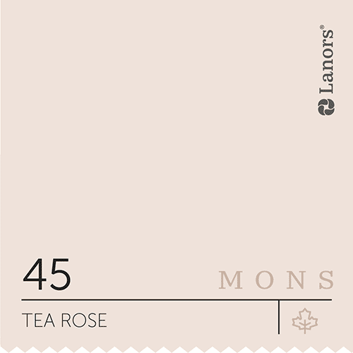 Краска для стен и потолка глубокоматовая моющаяся Lanors Mons Interior в цвете 45 Tea Rose / Чайная роза 0,2 л (пробник)