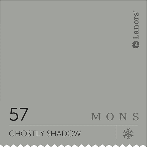 Краска для стен и потолка глубокоматовая моющаяся Lanors Mons Interior в цвете 57 Ghostly Shadow / Призрачная тень 0,2 л