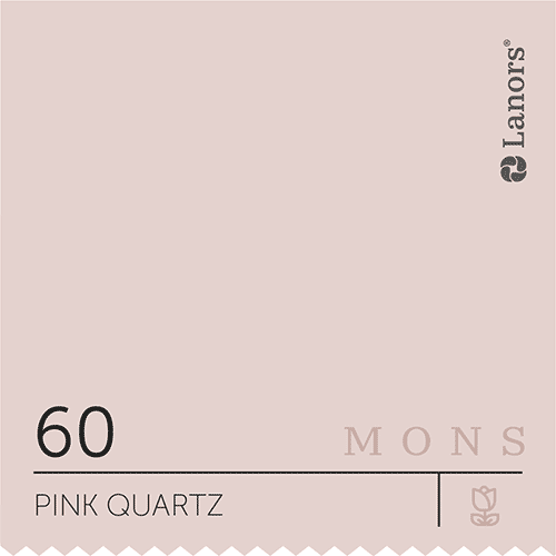 Краска для стен и потолка глубокоматовая моющаяся Lanors Mons Interior в цвете 60 Pink Quartz / Розовый кварц 0,2 л (про