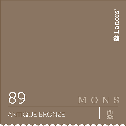 Краска для стен и потолка глубокоматовая моющаяся Lanors Mons Interior в цвете 89 Antique Bronze / Античная бронза 0,2 л