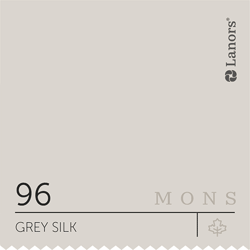 Краска для стен и потолка глубокоматовая моющаяся Lanors Mons Interior в цвете 96 Grey Silk / Серый шелк 0,2 л (пробник)
