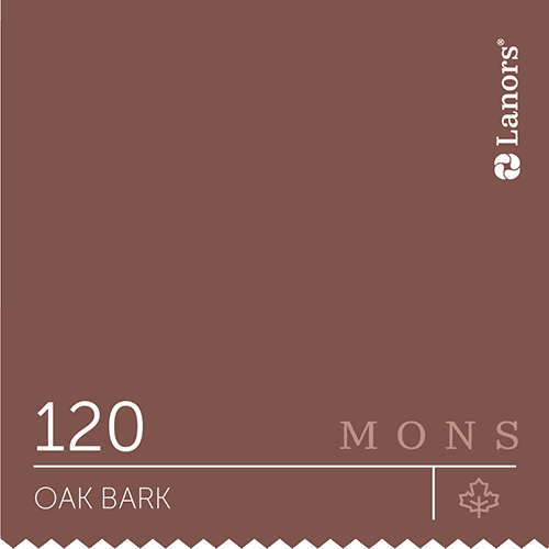 Краска для стен и потолка глубокоматовая моющаяся Lanors Mons Interior в цвете 120 Oak Bark / Дубовая кора 4,5 л (на 63-