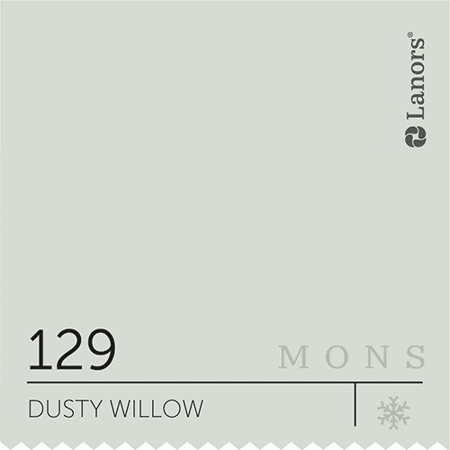 Краска для стен и потолка глубокоматовая моющаяся Lanors Mons Interior в цвете 129 Dusty Willow / Пыльная ива 4,5 л (на