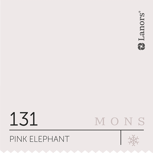 Краска для стен и потолка глубокоматовая моющаяся Lanors Mons Interior в цвете 131 Pink Elephant / Розовый слон 4,5 л (н