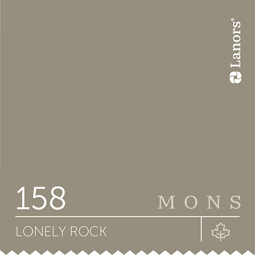 Краска для стен и потолка глубокоматовая моющаяся Lanors Mons Interior в цвете 158 Lonely Rock / Одинокая скала 0,2 л (п