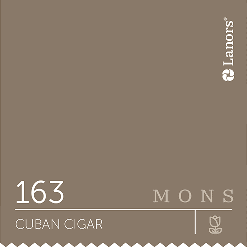 Краска для стен и потолка глубокоматовая моющаяся Lanors Mons Interior в цвете 163 Cuban Cigar / Кубинская сигара 0,2 л