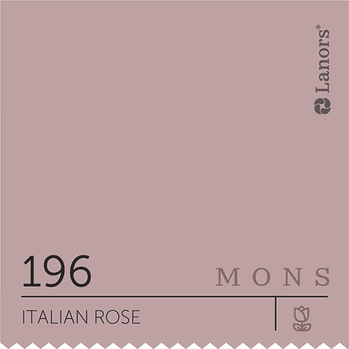 Краска для стен и потолка глубокоматовая моющаяся Lanors Mons Interior в цвете 196 Italian Rose / Итальянская роза 0,2 л