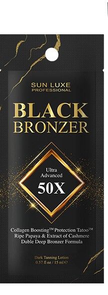 Лосьон Sun Luxe "Black Bronzer 50х", Алоэ Вера с ультра черными бронзаторами (15 мл)