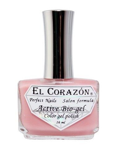 Лак для лечения ногтей EL CORAZON/ Эль коразон ACTIVE BIO GEL - розовый (16 мл)