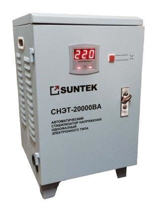 Стабилизатор напряжения релейный SUNTEK 20000 ВА, 20 кВт, 220 В