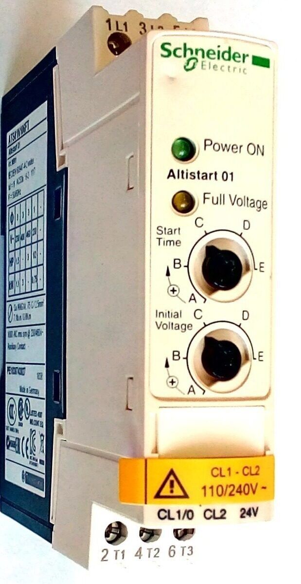 Устройство плавного пуска Altistart 01 ATS01N106FT, ток 6 А, мощность 2.2 кВт
