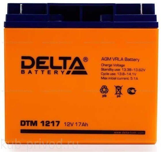 Аккумуляторная батарея Delta DTM 1217 (12 V / 17 Ah)
