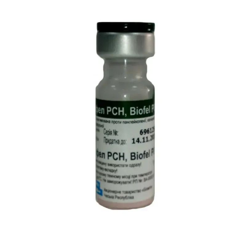 Вакцина для кошек и котят Биофел PCH Biofel® PCH против вирусных заболеваний, 1 доза Чехия